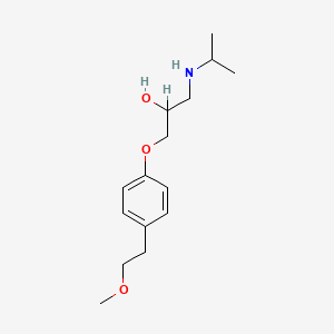 metoprolol etkin maddesinin kimyasal yapı formülü (metoprolol)