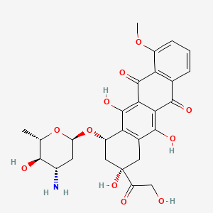 epirubisin hidroklorür etkin maddesinin kimyasal yapı formülü (epirubicin)
