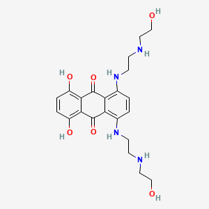 mitoksantron etkin maddesinin kimyasal yapı formülü (mitoxantron)