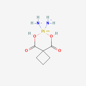 karboplatin etkin maddesinin kimyasal yapı formülü (carboplatin)
