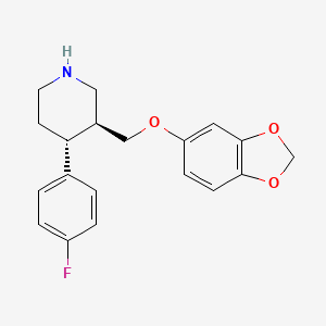 paroksetin etkin maddesinin kimyasal yapı formülü (paroxetine)