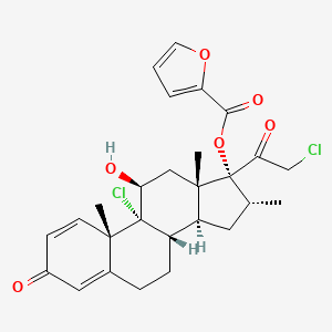 mometasone furoat etkin maddesinin kimyasal yapı formülü (mometasone furoate)
