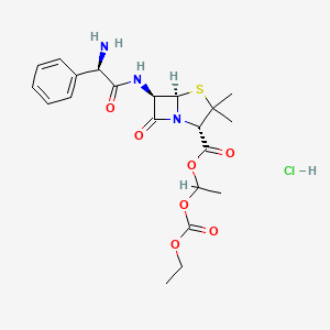 bakampisilin hcl etkin maddesinin kimyasal yapı formülü (bacampicillin hcl)