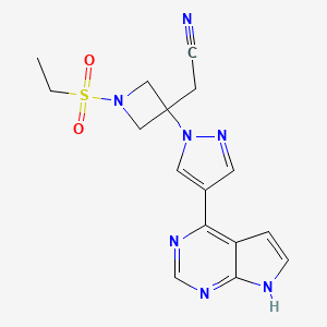 barisitinib etkin maddesinin kimyasal yapı formülü (baricitinib)