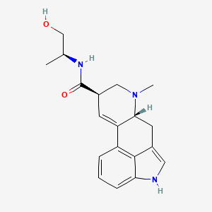 ergometrin etkin maddesinin kimyasal yapı formülü (ergometrin)