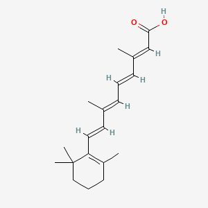 retinoik asit etkin maddesinin kimyasal yapı formülü (retinoic acid)