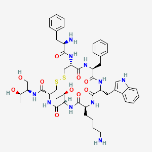 oktreotid etkin maddesinin kimyasal yapı formülü (octreotide)