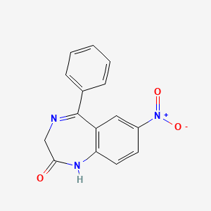 nitrazepam etkin maddesinin kimyasal yapı formülü (nitrazepam)