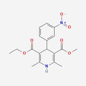 nitrendipine etkin maddesinin kimyasal yapı formülü (nitrendipine)