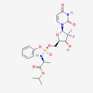 sofosbuvir + ledipasvir etkin maddesinin kimyasal yapı formülü (sofosbuvir)