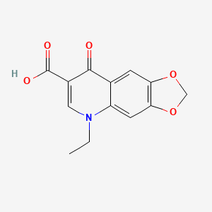 oksolinik asit etkin maddesinin kimyasal yapı formülü (oxolinic acid)