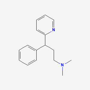 pheniramine etkin maddesinin kimyasal yapı formülü (pheniramine)
