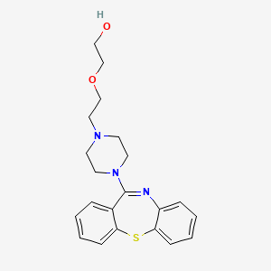 ketiapin etkin maddesinin kimyasal yapı formülü (quetiapine)