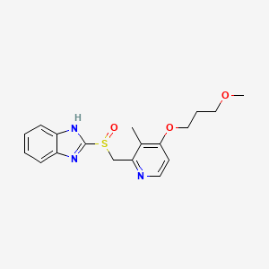 rabeprazol etkin maddesinin kimyasal yapı formülü (rabeprazol)