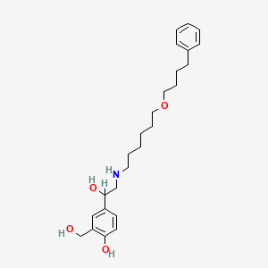 salmeterol + flutikazon etkin maddesinin kimyasal yapı formülü (salmeterol)