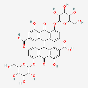 senna glycosides etkin maddesinin kimyasal yapı formülü (senna glycosides)