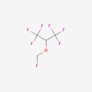 sevoflurane etkin maddesinin kimyasal yapı formülü (sevoflurane)