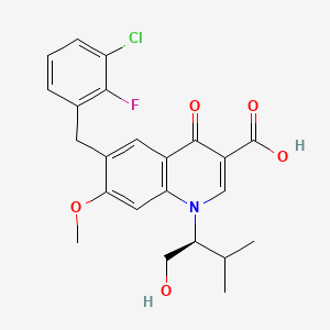 elvitegravir + kobisistat + emtrisitabin + tenofovir etkin maddesinin kimyasal yapı formülü (elvitegravir)