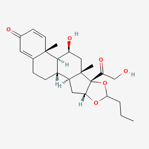 budesonid/formeterol fumarat dihidrat etkin maddesinin kimyasal yapı formülü (budesonide)