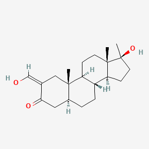 oksimetolone etkin maddesinin kimyasal yapı formülü (oximetholone)