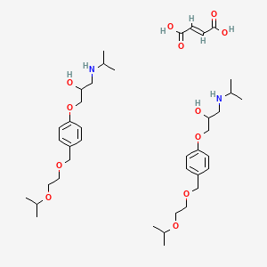 bisoprolol fumarate etkin maddesinin kimyasal yapı formülü (bisoprolol fumarate)
