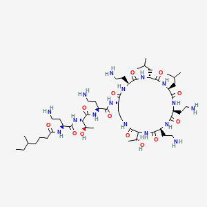 kolistin etkin maddesinin kimyasal yapı formülü (colistin)