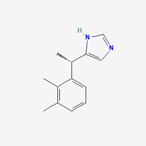 deksmedetomidin etkin maddesinin kimyasal yapı formülü (dexmedetomidine)