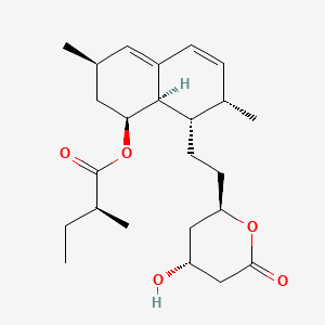 lovastatin etkin maddesinin kimyasal yapı formülü (lovastatin)