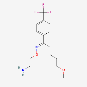 fluvoksamin maleat etkin maddesinin kimyasal yapı formülü (fluvoxamine)