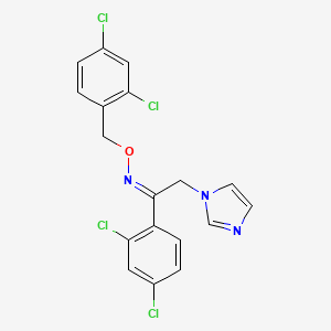 oksikonazol etkin maddesinin kimyasal yapı formülü (oxiconazol)