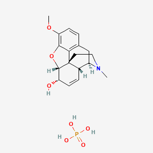 codeine phosphate, glyceryl guaiacolate, chlorpheniramine etkin maddesinin kimyasal yapı formülü (codeine phosphate)