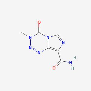 temozolomid etkin maddesinin kimyasal yapı formülü (temozolomide)