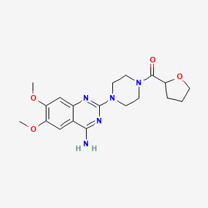 terazosin etkin maddesinin kimyasal yapı formülü (terazosin)