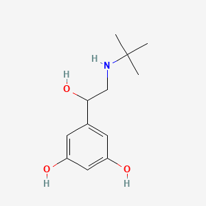 terbutalin sülfat etkin maddesinin kimyasal yapı formülü (terbutalin)