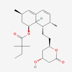 simvastatin etkin maddesinin kimyasal yapı formülü (simvastatin)