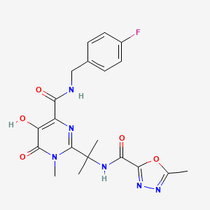 raltegravir etkin maddesinin kimyasal yapı formülü (raltegravir)