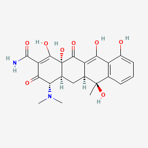 tetrasiklin hidroklorür etkin maddesinin kimyasal yapı formülü (tetracyclin)