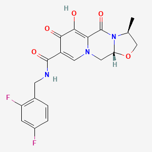 Kabotegravir etkin maddesinin kimyasal yapı formülü (cabotegravir)