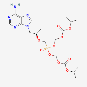 tenofovir disoproksil etkin maddesinin kimyasal yapı formülü (tenofovir disoproxil)