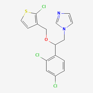 tioconazole etkin maddesinin kimyasal yapı formülü (tioconazole)