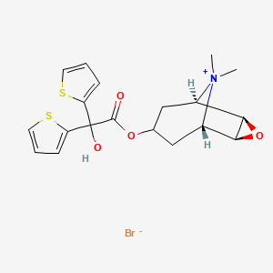 tiotropium bromide etkin maddesinin kimyasal yapı formülü (tiotropium bromide)