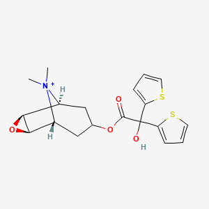 tiotropium bromür monohidrat etkin maddesinin kimyasal yapı formülü (tiotropium)
