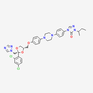 itrakonazol etkin maddesinin kimyasal yapı formülü (itraconazol)