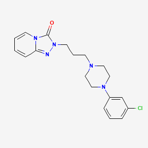 trazodone etkin maddesinin kimyasal yapı formülü (trazodone)