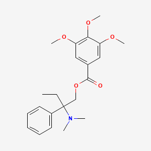 trimebutine maleat etkin maddesinin kimyasal yapı formülü (trimebutine)