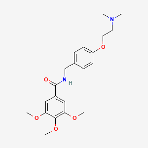 trimetobenzamid etkin maddesinin kimyasal yapı formülü (trimetobenzamide)