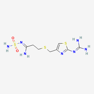 famotidin / kalsiyum karbonat / magnezyum hidroksit etkin maddesinin kimyasal yapı formülü (famotidine)