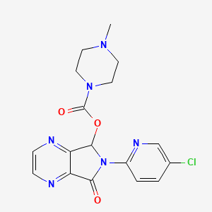 zopiklon etkin maddesinin kimyasal yapı formülü (zopiclone)