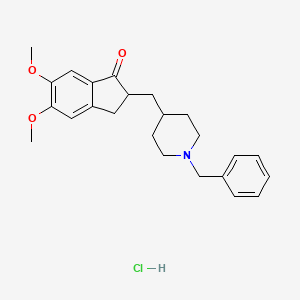 donepezil hcl+memantin hcl etkin maddesinin kimyasal yapı formülü (donepezil hcl)