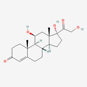 hydrocortisone etkin maddesinin kimyasal yapı formülü (hydrocortisone)